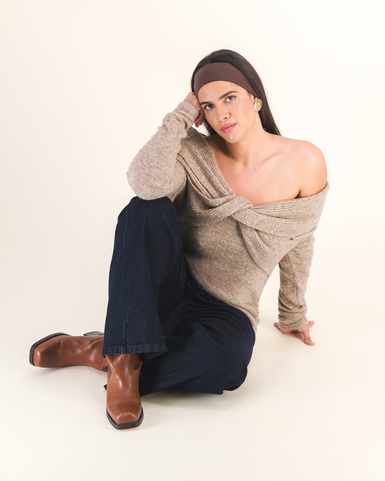 Pull Pietro Taupe Femme | Almé - Taupe