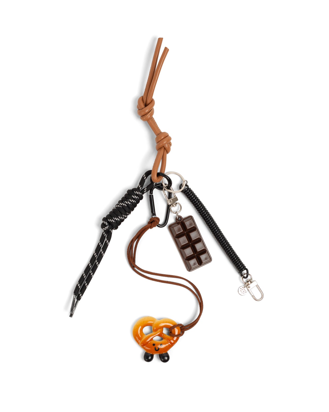 Porte-clés esc en forme d'esc Miniblings orange marron, orange