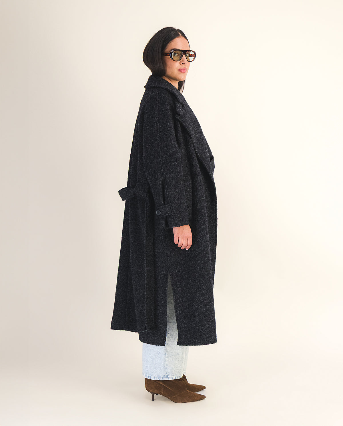 Manteau Noir Express à Bascules - Taille XS - Neuf Avec étiquettes - Twill - Valeur 248$